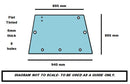 Massey Ferguson (3000 Series) Rear Glass - Roy Perfect LTD
