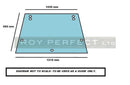 Massey Ferguson 290 Rear Glass (GKN Cab LPQ) - Roy Perfect LTD