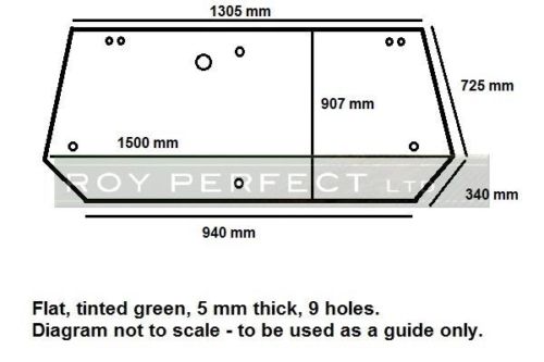 Ford New Holland Cab Glass - Roy Perfect LTD