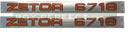 Pair of 6718 Zetor Decals
