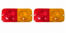 Pair of Zetor Early-Type Rear Light Lenses – 931811