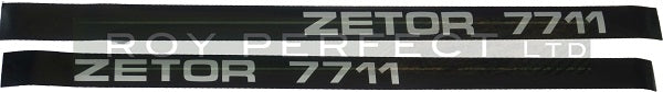 Zetor 7711 Pair of Decals - Roy Perfect LTD