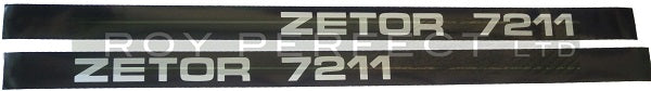 Zetor 7211 Pair of Decals - Roy Perfect LTD