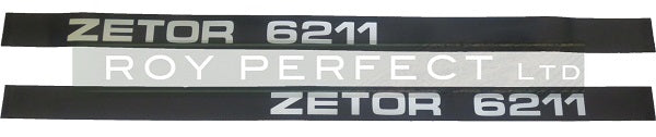 Zetor 6211 Pair of Decals - Roy Perfect LTD