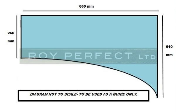 Massey Ferguson Lower Door L/H & R/H Glass (300 Series) - Roy Perfect LTD