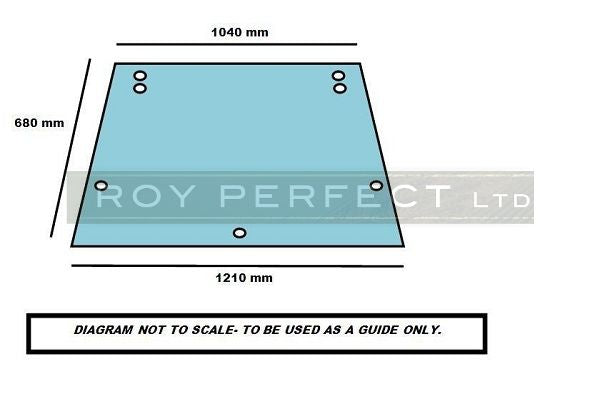Massey Ferguson 290 Rear Glass (GKN Cab LPQ) - Roy Perfect LTD