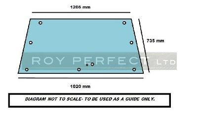 Massey Ferguson 690 Rear Glass - Roy Perfect LTD