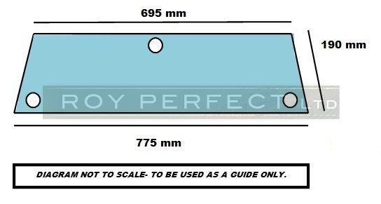 Massey Ferguson Lower Rear Window (300 Series) - Roy Perfect LTD