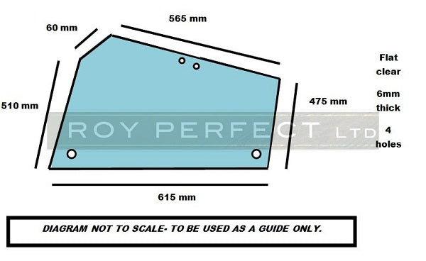 Ursus Tractor Side Glass LH RH - Roy Perfect LTD