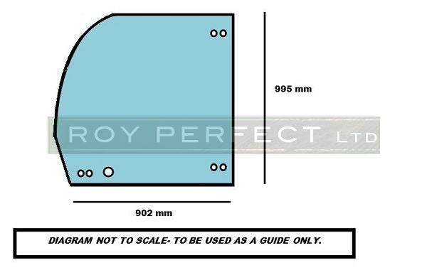 Merlo L/H Door Cab Glass (EV Model) - Roy Perfect LTD