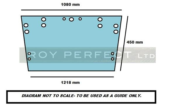 Ford Upper Rear Glass (Super Q Cab) - Roy Perfect LTD