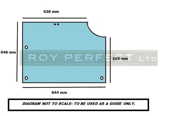 Case 4200 XL Series Rear Glass - Roy Perfect LTD