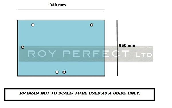 Case All XL (Pre 4200 Series) Rear Glass - Roy Perfect LTD