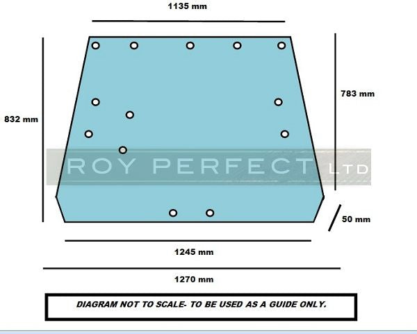 John Deere Rear Glass (SG2 Cab) - Roy Perfect LTD