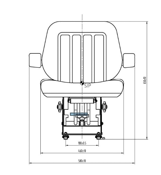 Massey Ferguson 390 Tractor Seat Cloth  RPSEAT12 - Roy Perfect LTD
