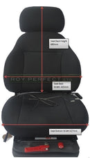 Universal Cloth Seat Narrow Fit RPSEAT18 - Roy Perfect LTD