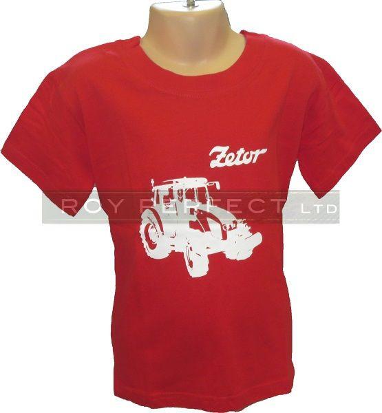 Children's Red Zetor Tractor Tshirt - Roy Perfect LTD