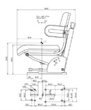Agricultural Universal Fit Seat RPSEAT05 - Roy Perfect LTD