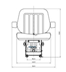 Massey Ferguson 390 Tractor Seat PVC   RPSEAT11 - Roy Perfect LTD