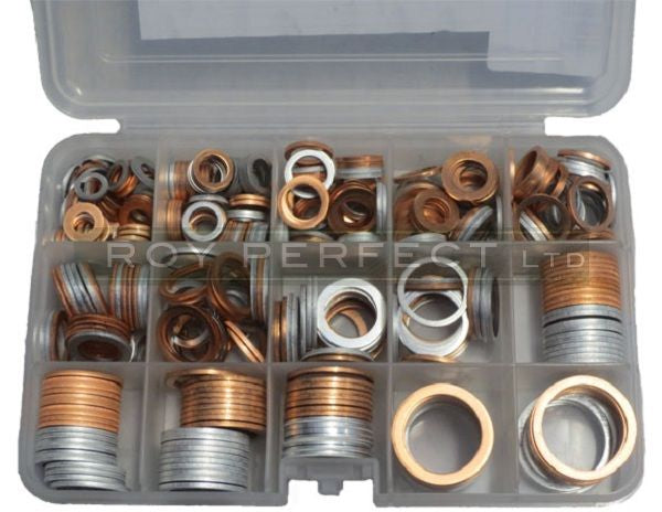 Assorted Copper & Aluminium Washer Pack 2 - Roy Perfect LTD