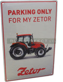 Zetor Tractor Plaque Sign - Roy Perfect LTD