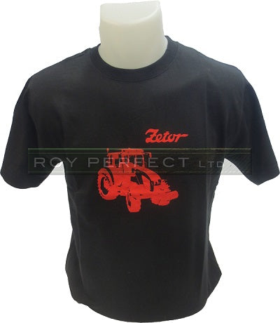 Black Zetor Tractor Tshirt - Roy Perfect LTD