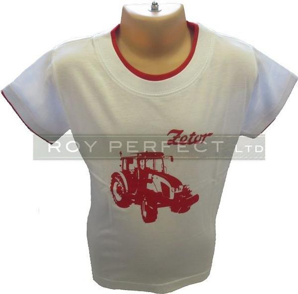 Children's White Zetor Tractor Tshirt - Roy Perfect LTD