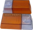 Zetor Old Type Front Indicator Light Lens x2 - Roy Perfect LTD